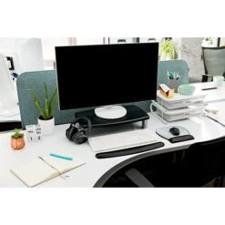 3M™ Adjustable Monitor Stand, Holds Up To 40 Lbs. Height Adjustable From 1 In. To 5 7/8 In. (MS90B) -Ergot Office Furniture Shop 0046FC93 8185 4E61 98BD999E48ECD0AA s7