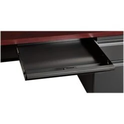 Hirsh 48"W Single-Pedestal Desk, Charcoal/Mahogany (20093) 11 Hirsh 48"W Single-Pedestal Desk, Charcoal/Mahogany (20093) -Ergot Office Furniture Shop 01D80839 810B 4429 9FB18ECBABFA37E3 s7