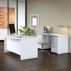 Bush Business Furniture Studio C 60W X 36D Bow Front Desk, White (SCD160WH) 8 Bush Business Furniture Studio C 60W X 36D Bow Front Desk, White (SCD160WH) -Ergot Office Furniture Shop 0564D13C DED7 4134 85FECB225C8BFCE5 s7