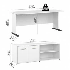 Bush Business Furniture Studio A 72" L-Shaped Gaming Desk With Storage, White (STA012WH) 10 Bush Business Furniture Studio A 72" L-Shaped Gaming Desk With Storage, White (STA012WH) -Ergot Office Furniture Shop 0AD5D3A7 03D0 457A B74423D9B2854CED s7