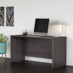Bush Business Furniture Studio C 60W X 24D Credenza Desk, Storm Gray (SCD360SG)