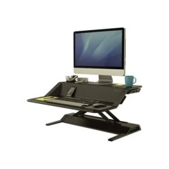 Fellowes Lotus Sit-Workstation 6"H Adjustable Metal Stand, Black (0007901) -Ergot Office Furniture Shop 1CFBD16F BD48 4EC9 8B1487BE58C3D5A0 s7
