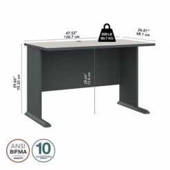 Bush Business Furniture Cubix 48W Desk, Slate/White Spectrum (WC8448A) -Ergot Office Furniture Shop 1DFB8FFB 072D 4A51 AACC43A04768E8BB s7