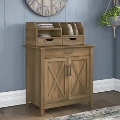 Bush Furniture Key West 30" Secretary Desk With Keyboard Tray, Reclaimed Pine (KWS132RCP-03) -Ergot Office Furniture Shop 1E7BAF41 682A 4467 9F20E1803E713FAE s7