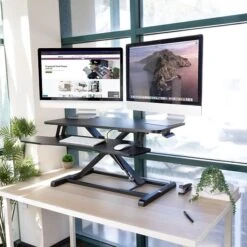 Mount-It! 4"-20" Standing Desk Converter, Black (MI-8050) -Ergot Office Furniture Shop 1F347F5A E8D3 4EA4 8DA21EF60223104F s7