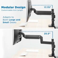 Mount-lt! Adjustable Monitor Mount, Up To 35", Black (MI-4771) -Ergot Office Furniture Shop 24F2433C AAEF 4EC7 AEA5162BCCF7E2C3 s7
