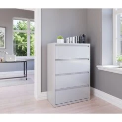 Quill Brand® 4-Drawer Lateral File Cabinet, Locking, Letter/Legal, Gray, 36"W (20299D) 10 Quill Brand® 4-Drawer Lateral File Cabinet, Locking, Letter/Legal, Gray, 36"W (20299D) -Ergot Office Furniture Shop 257F1C27 D40A 41BF 9CD561AD6A438312 s7