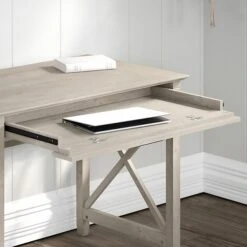 Bush Furniture Key West 54"W Single Pedestal Desk, Washed Gray (KWD154WG-03) 12 Bush Furniture Key West 54"W Single Pedestal Desk, Washed Gray (KWD154WG-03) -Ergot Office Furniture Shop 26A084E1 62FE 4FED BEE0B8BF49D3A0EC s7