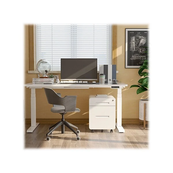 FlexiSpot E7 24"-49"H Adjustable Standing Desk, White (E7WR5528W) 1 FlexiSpot E7 24"-49"H Adjustable Standing Desk, White (E7WR5528W)