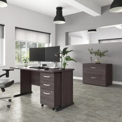 Bush Business Furniture Studio A 2-Drawer Lateral File Cabinet, Locking, Letter/Legal, Storm Gray, 36" (SDF136SGSU-Z) -Ergot Office Furniture Shop 293FEEE4 9D91 4B0C AB07BA1ED6328D8D s7