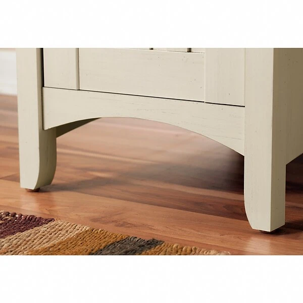 Bush Furniture Salinas L Shaped Desk With Storage, Antique White (SAD160AW-03) 7 Bush Furniture Salinas L Shaped Desk With Storage, Antique White (SAD160AW-03) - Image 7