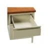 Hirsh 48"W Single-Pedestal Desk, Putty/Oak (20091)