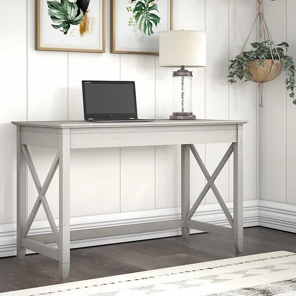 Bush Furniture Key West 48" Writing Desk, Linen White Oak (KWD148LW-03) 1 Bush Furniture Key West 48" Writing Desk, Linen White Oak (KWD148LW-03)