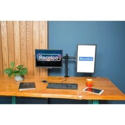 Rocelco Dual Articulating Monitor Desk Mount For Monitors Up To 27" (R DM2) -Ergot Office Furniture Shop 356F942A 5D83 4B67 B7E8BDCEABE4B81F s7