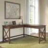 Bush Furniture Key West 60" L-Shaped Desk, Bing Cherry (KWD160BC-03)