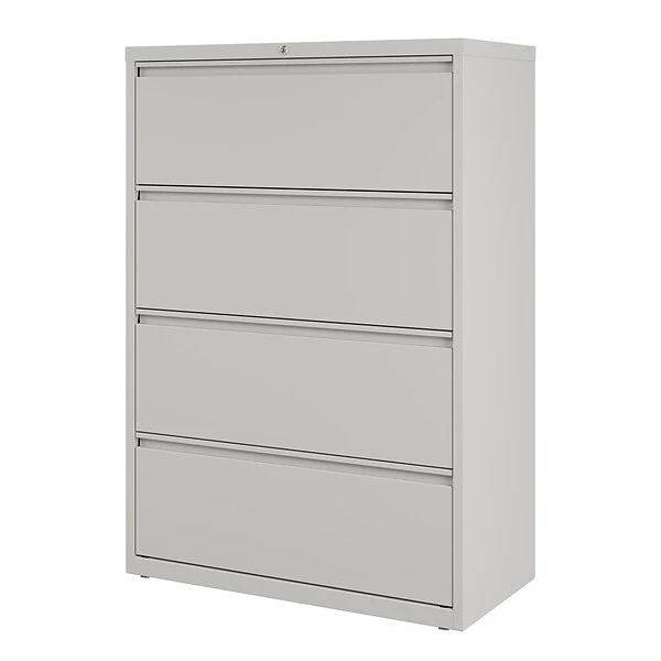 Quill Brand® 4-Drawer Lateral File Cabinet, Locking, Letter/Legal, Gray, 36"W (20299D) 2 Quill Brand® 4-Drawer Lateral File Cabinet, Locking, Letter/Legal, Gray, 36"W (20299D) - Image 2