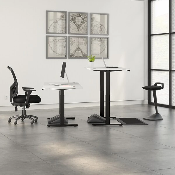 Bush Business Furniture Move 60 Series 27''-47'' Adjustable Standing Desk, White (M6S7230WHBK) 6 Bush Business Furniture Move 60 Series 27''-47'' Adjustable Standing Desk, White (M6S7230WHBK) - Image 6