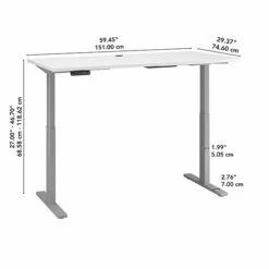 Bush Business Furniture Move 60 Series 27''-47'' Adjustable Standing Desk, White (M6S6030WHSK) -Ergot Office Furniture Shop 3BEBD062 97C0 4C9D A559C7BF6B0BC92E s7