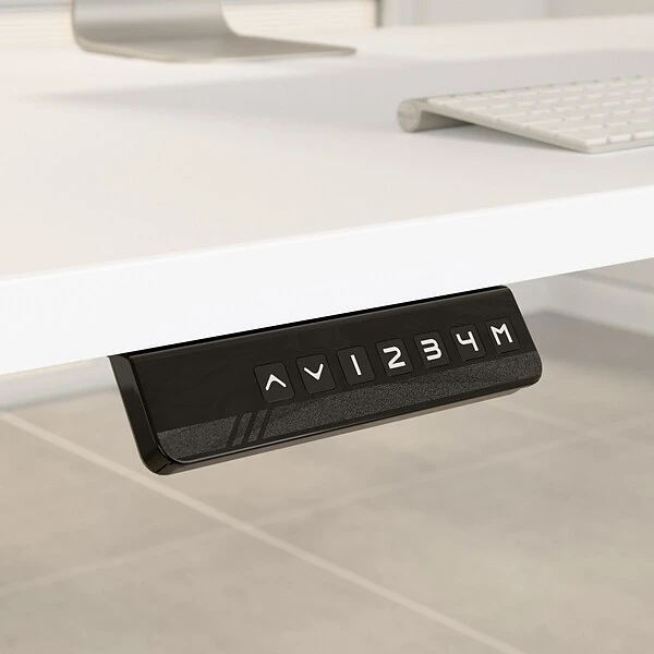 Bush Business Furniture Move 60 Series 27''-47'' Adjustable Standing Desk, White (M6S4824WHBK) 7 Bush Business Furniture Move 60 Series 27''-47'' Adjustable Standing Desk, White (M6S4824WHBK) - Image 7