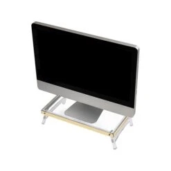 Mind Reader Cosmopolitan Collection Monitor Stand, Clear/Gold (COSMON-GLD) -Ergot Office Furniture Shop 42C88E58 5F83 4CD5 A1A464A02A7E79E1 s7