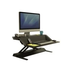 Fellowes Lotus Sit-Workstation 6"H Adjustable Metal Stand, Black (0007901) -Ergot Office Furniture Shop 4B042CF1 6C7F 4317 A56E3F9B9C29E958 s7