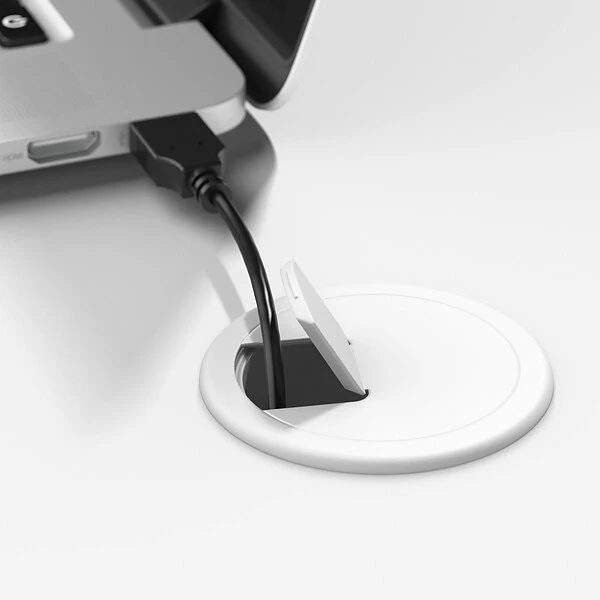 Bush Business Furniture Studio A 72" L-Shaped Gaming Desk With Storage, White (STA012WH) 7 Bush Business Furniture Studio A 72" L-Shaped Gaming Desk With Storage, White (STA012WH) - Image 7