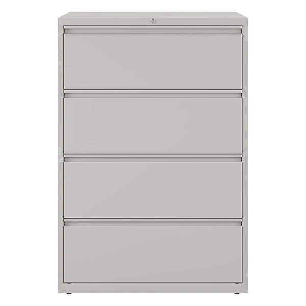 Quill Brand® 4-Drawer Lateral File Cabinet, Locking, Letter/Legal, Gray, 36"W (20299D) 1 Quill Brand® 4-Drawer Lateral File Cabinet, Locking, Letter/Legal, Gray, 36"W (20299D)