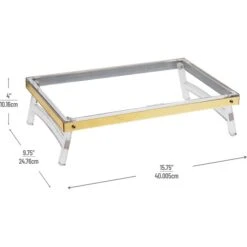 Mind Reader Cosmopolitan Collection Monitor Stand, Clear/Gold (COSMON-GLD) -Ergot Office Furniture Shop 564A3372 513F 457F AD26C9934CF83ECE s7