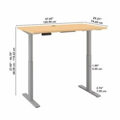 Bush Business Furniture Move 60 Series 27''-47'' Adjustable Standing Desk, Natural Maple (M6S4830ACSK) -Ergot Office Furniture Shop 5F48BC3B 2C89 4716 986CB69D241166DC s7