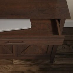 Bush Furniture Key West Laptop Storage Desk Credenza With 5 Shelf Bookcase, Bing Cherry (KWS012BC) -Ergot Office Furniture Shop 5F95FDC4 372E 42A3 BFB8DA7257BB2583 s7