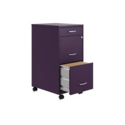 Space Solutions SOHO Organizer 3-Drawer Mobile File Cabinet, Letter Size, Lockable, 29.52"H X 18"D, Midnight Purple (25285) 7 Space Solutions SOHO Organizer 3-Drawer Mobile File Cabinet, Letter Size, Lockable, 29.52"H X 18"D, Midnight Purple (25285) -Ergot Office Furniture Shop 68340281 4CD9 427D 983D8EEB5988CCBF s7