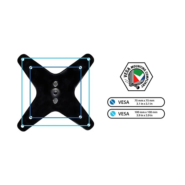 Mount-It! Modular Mount Adjustable Monitor Mount, Up To 27" Monitors, Gray/Silver (MI-33114) 5 Mount-It! Modular Mount Adjustable Monitor Mount, Up To 27" Monitors, Gray/Silver (MI-33114) - Image 5