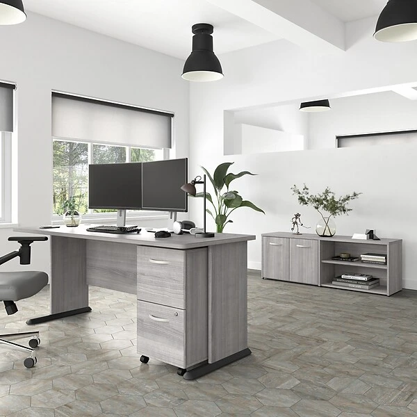 Bush Business Furniture Studio A 72"W Computer Desk, Platinum Gray (SDD172PG) 5 Bush Business Furniture Studio A 72"W Computer Desk, Platinum Gray (SDD172PG) - Image 5