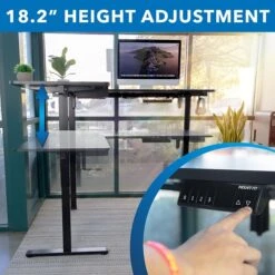 Mount-It! 28"-46"H L-Shape Electric Adjustable Height Standing Corner Desk, Black (MI-15001) -Ergot Office Furniture Shop 6E570EB0 EC7F 4E5C B4D71746D8241947 s7