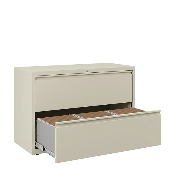 Quill Brand® 2-Drawer Lateral File Cabinet, Letter/Legal, Putty, 42"W (20058D) 4 Quill Brand® 2-Drawer Lateral File Cabinet, Letter/Legal, Putty, 42"W (20058D) - Image 4