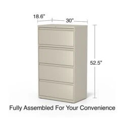 Quill Brand® Commercial 4-Drawer Lateral File Cabinet, Assembled, Letter/Legal, Putty/Beige, 30"W (28884D) 12 Quill Brand® Commercial 4-Drawer Lateral File Cabinet, Assembled, Letter/Legal, Putty/Beige, 30"W (28884D) -Ergot Office Furniture Shop 777AB13C E78C 4DDD 994DD637AFA8491F s7