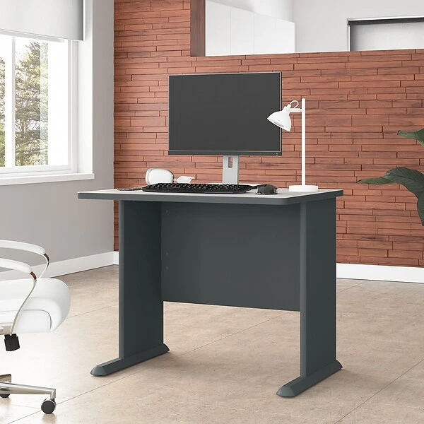 Bush Business Furniture Cubix 36W Desk, Slate/White Spectrum (WC8436A) 1 Bush Business Furniture Cubix 36W Desk, Slate/White Spectrum (WC8436A)