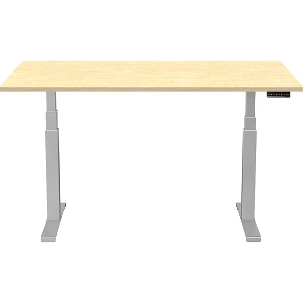 Fellowes Cambio 24.75"-50.25"H Adjustable Standing Desk, Maple (9788601) 1 Fellowes Cambio 24.75"-50.25"H Adjustable Standing Desk, Maple (9788601)