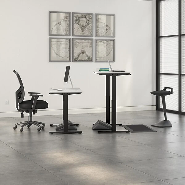 Bush Business Furniture Move 60 Series 27''-47'' Adjustable Standing Desk, White (M6S4824WHBK) 6 Bush Business Furniture Move 60 Series 27''-47'' Adjustable Standing Desk, White (M6S4824WHBK) - Image 6