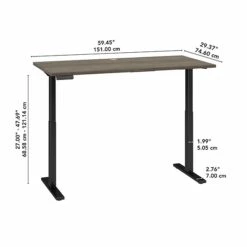 Bush Business Furniture Move 60 Series 27"-48" Adjustable Standing Desk, Modern Hickory/Black (M6S6030MHBK) 10 Bush Business Furniture Move 60 Series 27"-48" Adjustable Standing Desk, Modern Hickory/Black (M6S6030MHBK) -Ergot Office Furniture Shop 87159D17 1F37 4B13 BAA01DEC0B6A320A s7