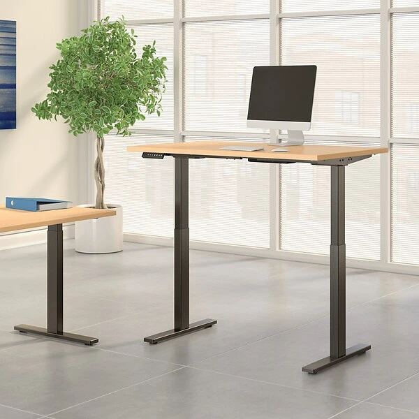 Bush Business Furniture Move 60 Series 27''-47'' Adjustable Standing Desk, Natural Maple (M6S4830ACBK) 1 Bush Business Furniture Move 60 Series 27''-47'' Adjustable Standing Desk, Natural Maple (M6S4830ACBK)