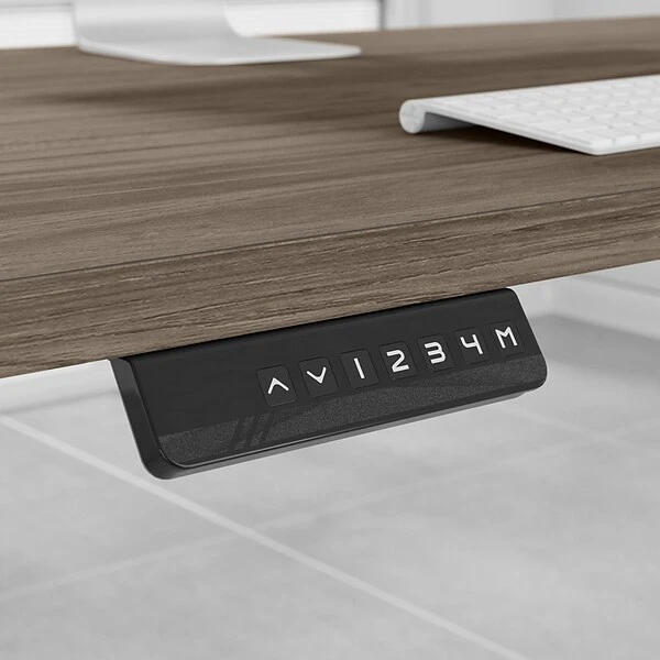 Bush Business Furniture Move 60 Series 27"-48" Adjustable Standing Desk, Modern Hickory/Black (M6S6030MHBK) 6 Bush Business Furniture Move 60 Series 27"-48" Adjustable Standing Desk, Modern Hickory/Black (M6S6030MHBK) - Image 6