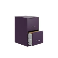 Space Solutions SOHO Smart File 2-Drawer Vertical File Cabinet, Letter Size, Lockable, 24.5"H X 18"D Midnight Purple (25273) -Ergot Office Furniture Shop 90ED7E22 DEEB 4487 8072B266C284AC94 s7