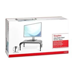 Staples Adjustable Monitor Stand, Black (29008) -Ergot Office Furniture Shop 9128D16F 484B 49D1 BACD0621867D2F02 s7