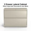 Quill Brand® Commercial 2 File Drawers Lateral File Cabinet, Locking, Putty/Beige, Letter/Legal, 36"W (20052D)