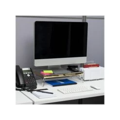 Mind Reader Cosmopolitan Collection Monitor Stand, Clear/Gold (COSMON-GLD) -Ergot Office Furniture Shop 93A29127 F9EC 4539 9B8A14EB515A7DC4 s7