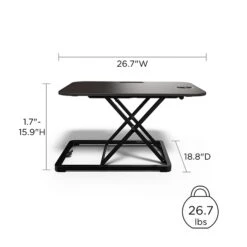 Union & Scale™ FlexFit™ 27" Adjustable Desk Riser, Black (UN45516-CC) 10 Union & Scale™ FlexFit™ 27" Adjustable Desk Riser, Black (UN45516-CC) -Ergot Office Furniture Shop 9474090E E0CD 443B AEEF1193175C5963 s7