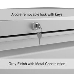 Quill Brand® Commercial 2 File Drawers Lateral File Cabinet, Locking, Gray, Letter/Legal, 36"W (20298D) -Ergot Office Furniture Shop 987664FE 6F79 4A08 82F6FADE85A6DF22 s7