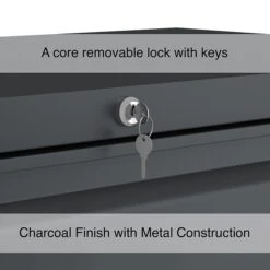 Quill Brand® 3-Drawer Lateral File Cabinet, Locking, Letter/Legal, Charcoal, 36"W (26823D-CC) -Ergot Office Furniture Shop A099A08D 47C8 48CB 8FD3A2271E0362C8 s7