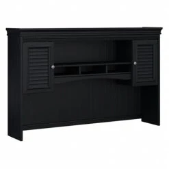 Bush Furniture Fairview Hutch For L Shaped Desk, Antique Black/Hansen Cherry (WC53931-03)